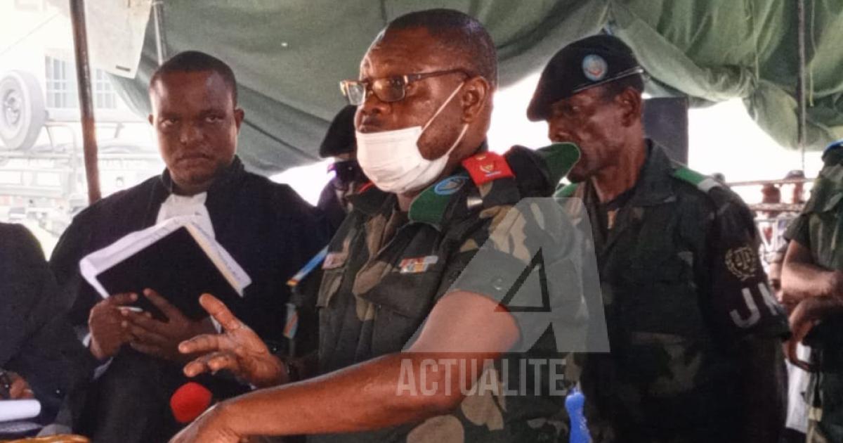 Comparution du général Djadjidja au procès dans l'affaire Floribert Chebeya et Fidèle Bazana