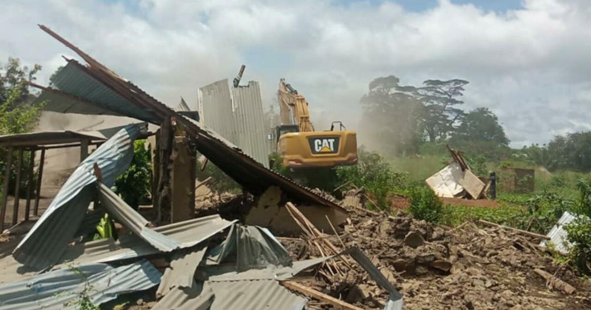 Déguerpissement à Durba. Photo droits tiers
