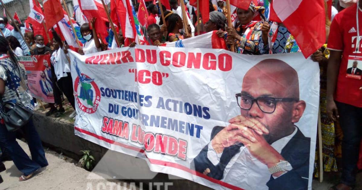 parti politiques de l'Union sacrée soutenant la présentation du budget de Sama Lukonde