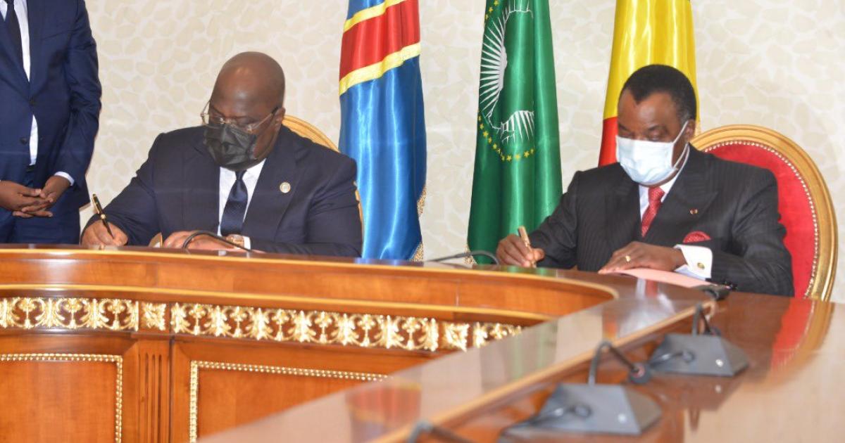 Félix Tshisekedi et Denis Sassou N’guesso 