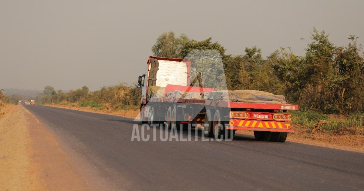 La RN1 entre Lubumbashi et Likasi/Ph ACTUALITE.CD 