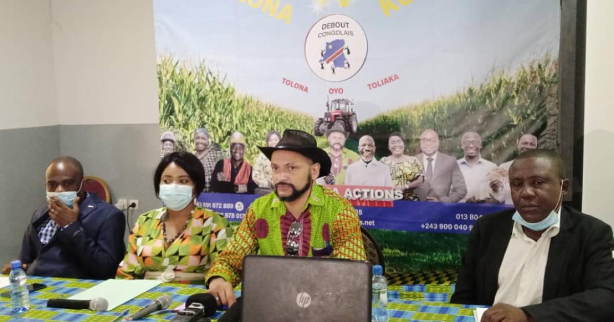 L'équipe du projet Débout Congolais. 