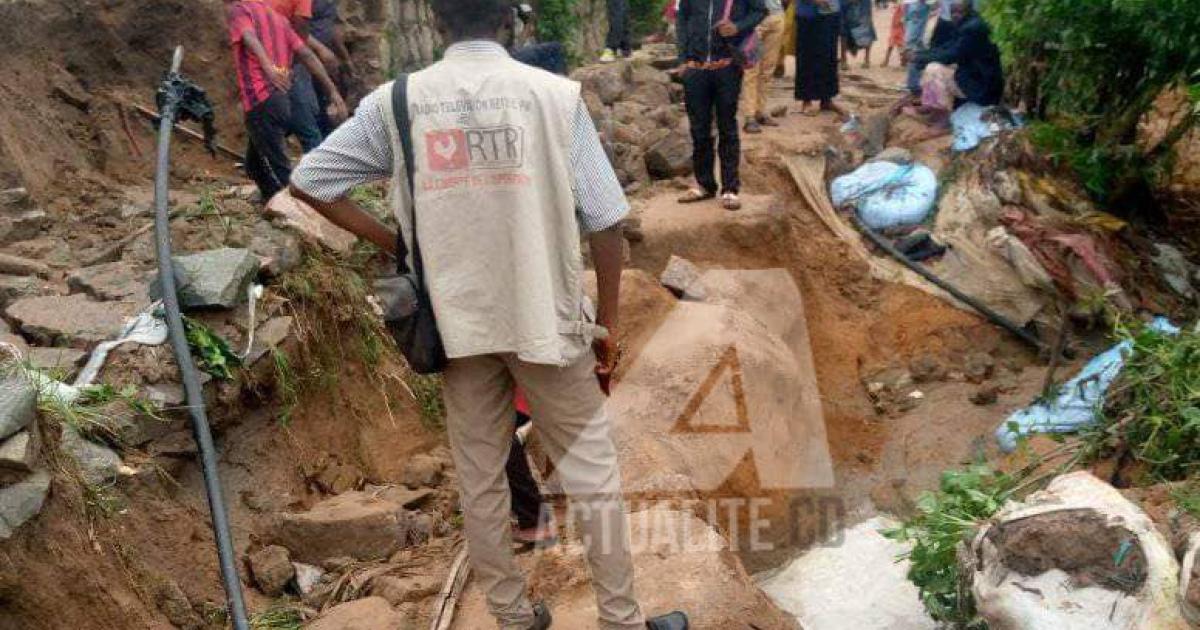 Après les dégâts causés par une pluie à Kananga