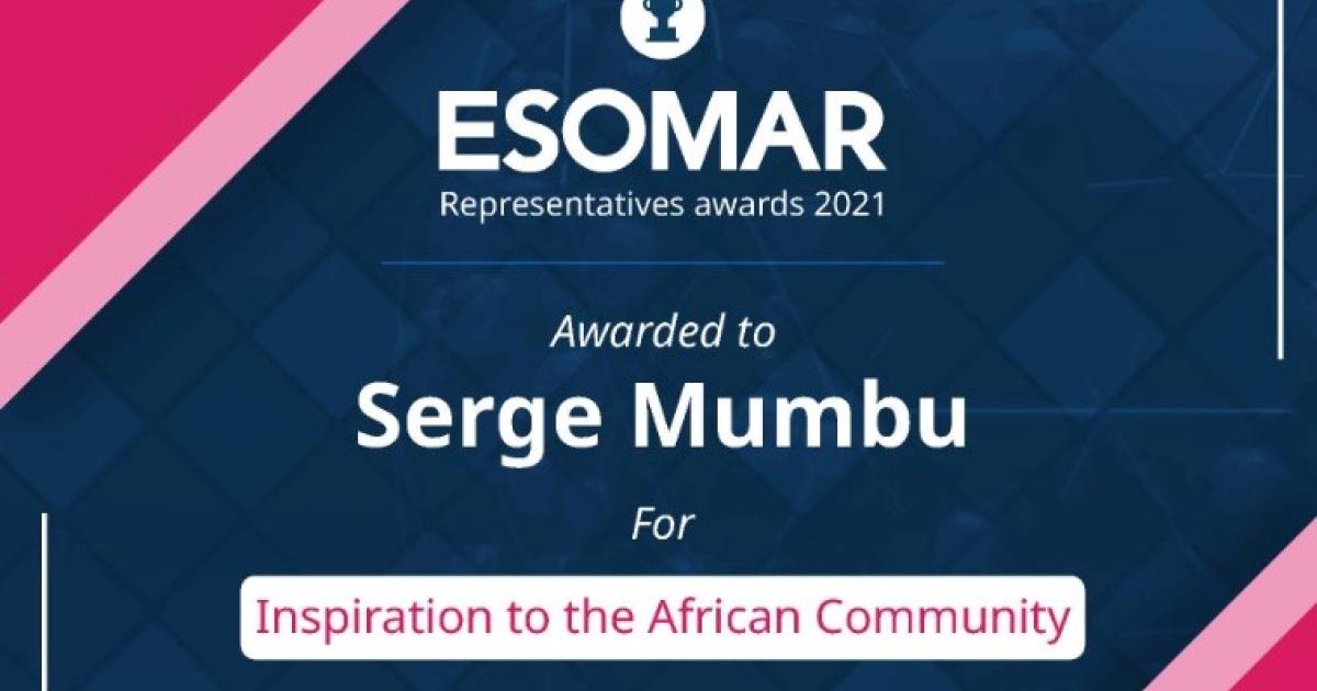 ESCOMAR Awarde to Serge Mumbu