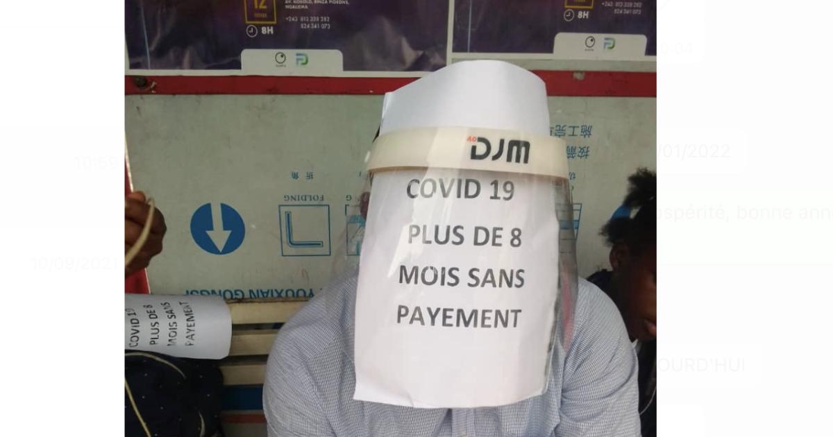 Des agents de santé commis à la prise en charge des malades Covid-19 en sit-in 