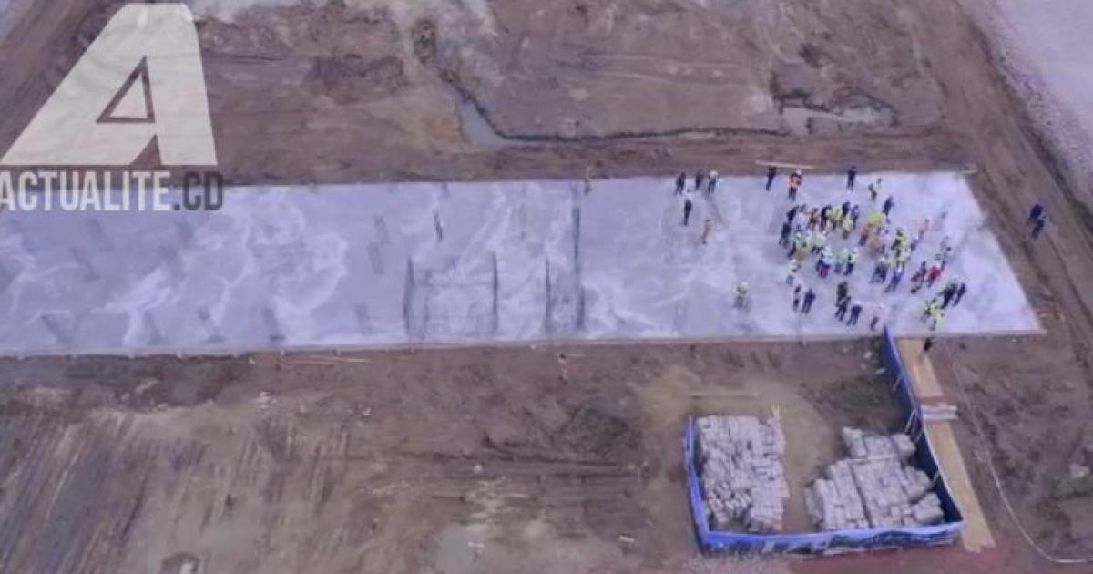 Le chantier du village des Jeux de la Francophonie