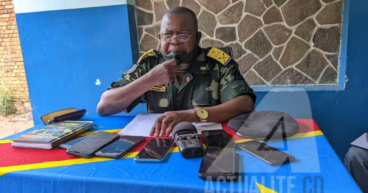 L'auditeur militaire supérieur près la cour militaire de l'ex Kasaï Occidental, le colonel Jean Blaise Bwamulundu 
