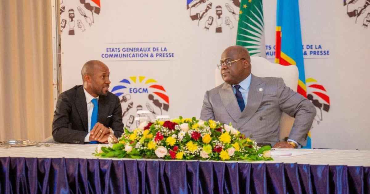 Félix Tshisekedi et Patrick Muyaya à la clôture des états généraux 