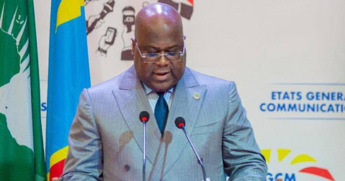Félix Tshisekedi à la clôture des travaux des états généraux de la communication et des médias