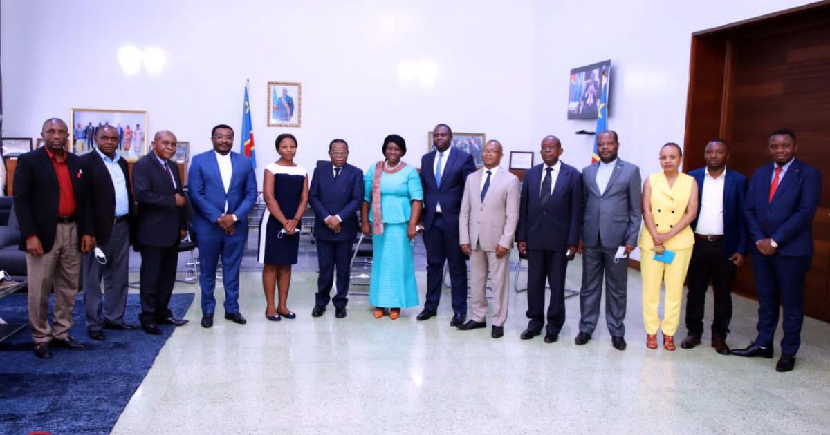 Bahati Lukwebo avec une délégation de la société civile du Sud-Kivu