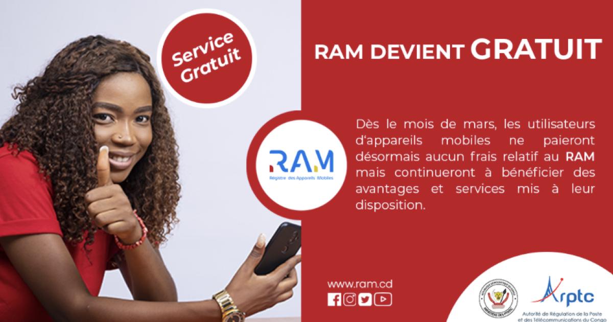 RAM dévient gratuit 