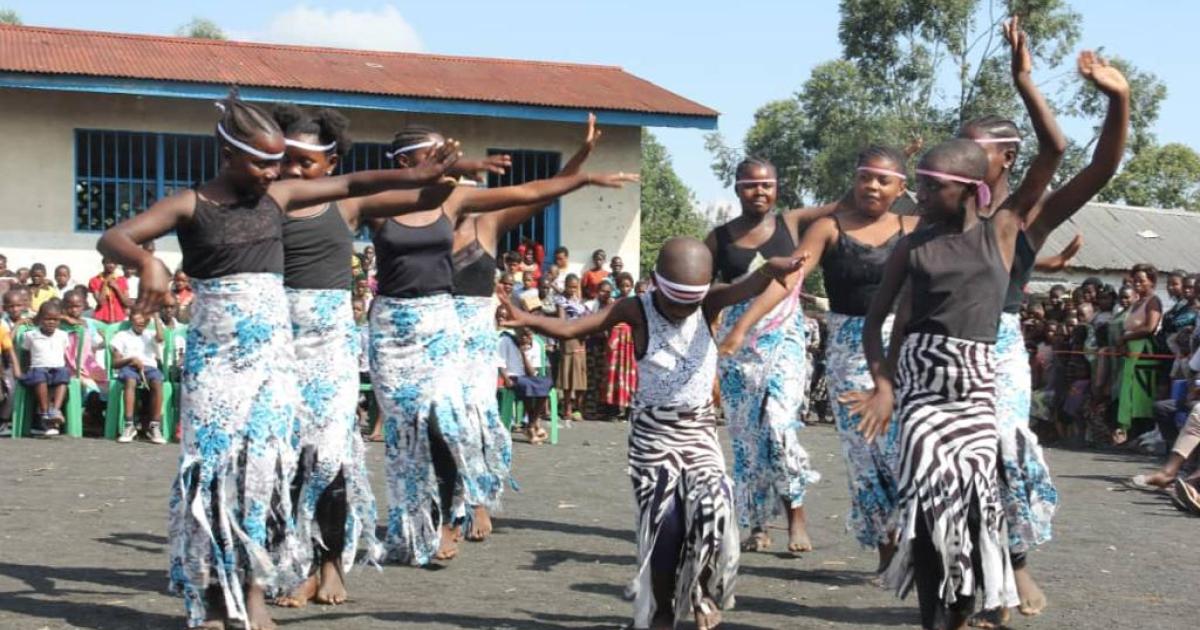 Des enfants de Masisi dans le cadre d'une campagne sur leurs droits