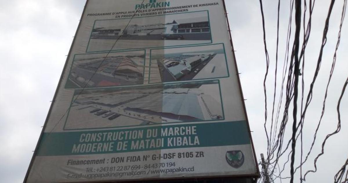 Maquette du projet de construction du marché de Matadi Kibala