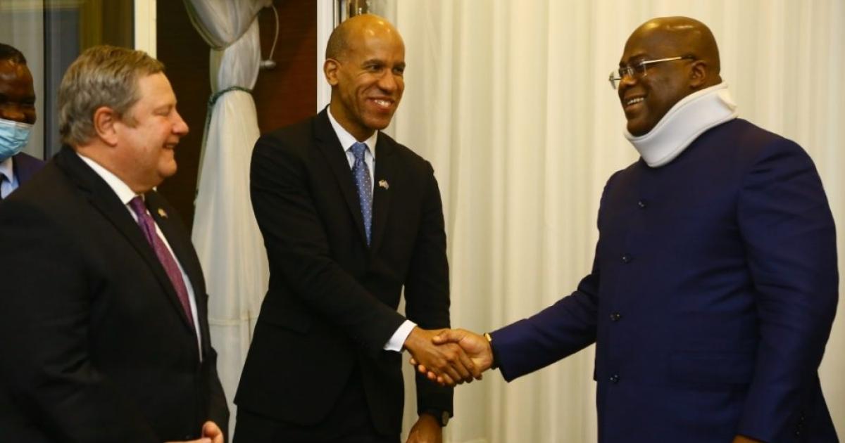 Brian Nelson reçu par Félix Tshisekedi