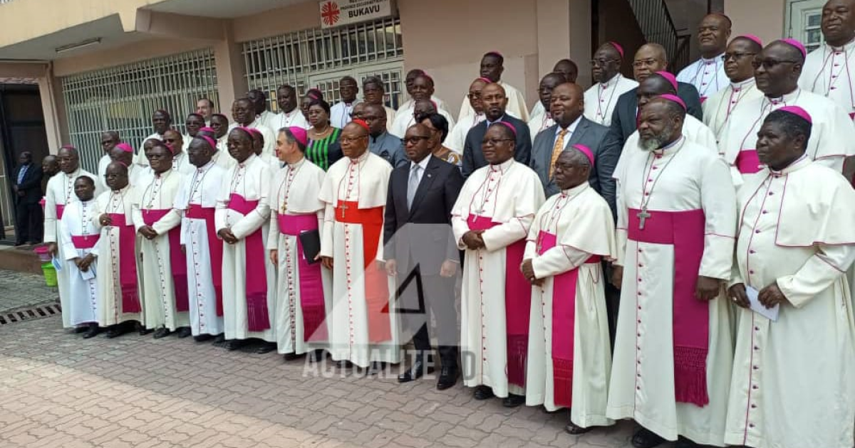 Sama Lukonde et les évêques de la CENCO
