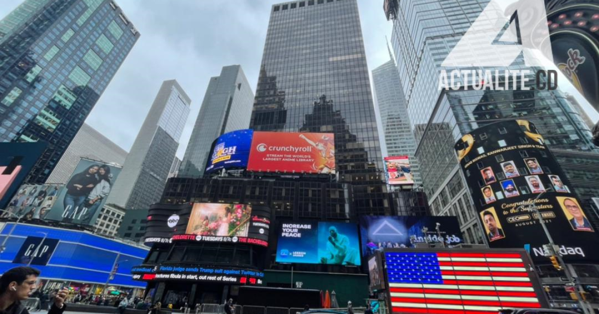 La vue d’une rue de Manhattan, New York (USA)