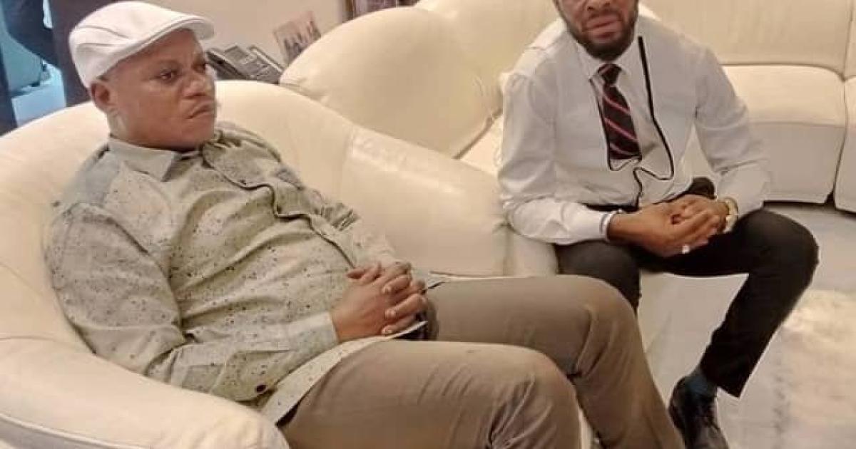 Patrick Ilunga à côté de Jean Marc Kabund, ancien Président ai de l'UDPS. Photo droits tiers