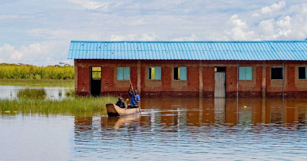 OIM 2021/Triffin Ntore Une école abandonnée en raison de la montée des eaux du lac Tanganyika.