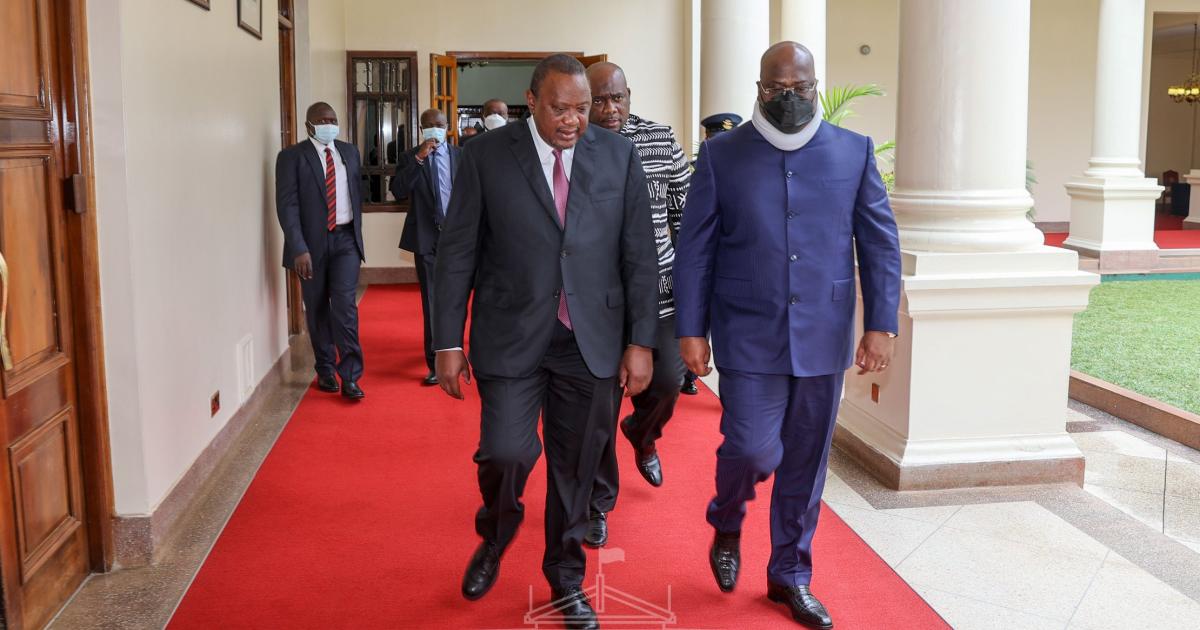 Félix Tshisekedi et Uhuru Kenyatta