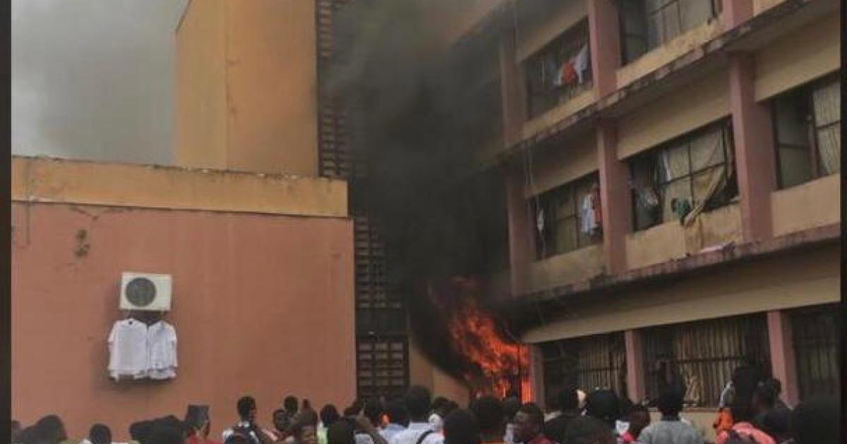 Incendie à l'INBTP