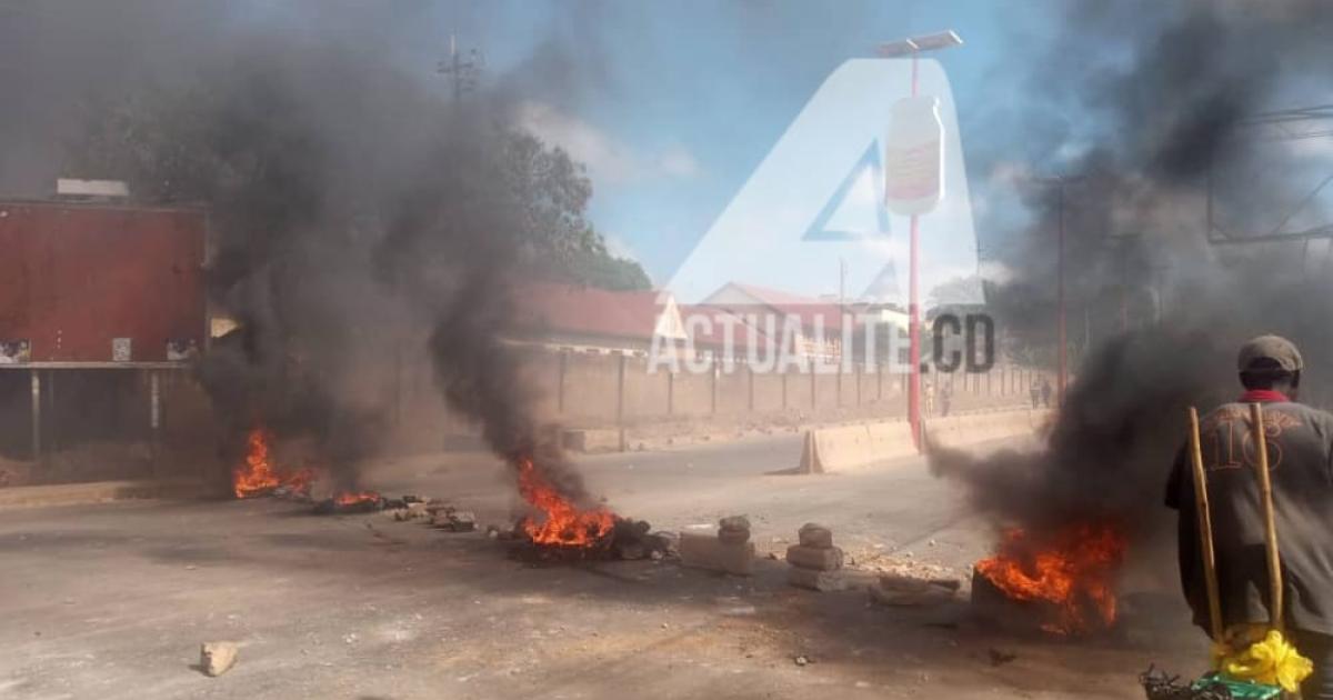 Manifestations des conducteurs des taxis-moto à Lubumbashi