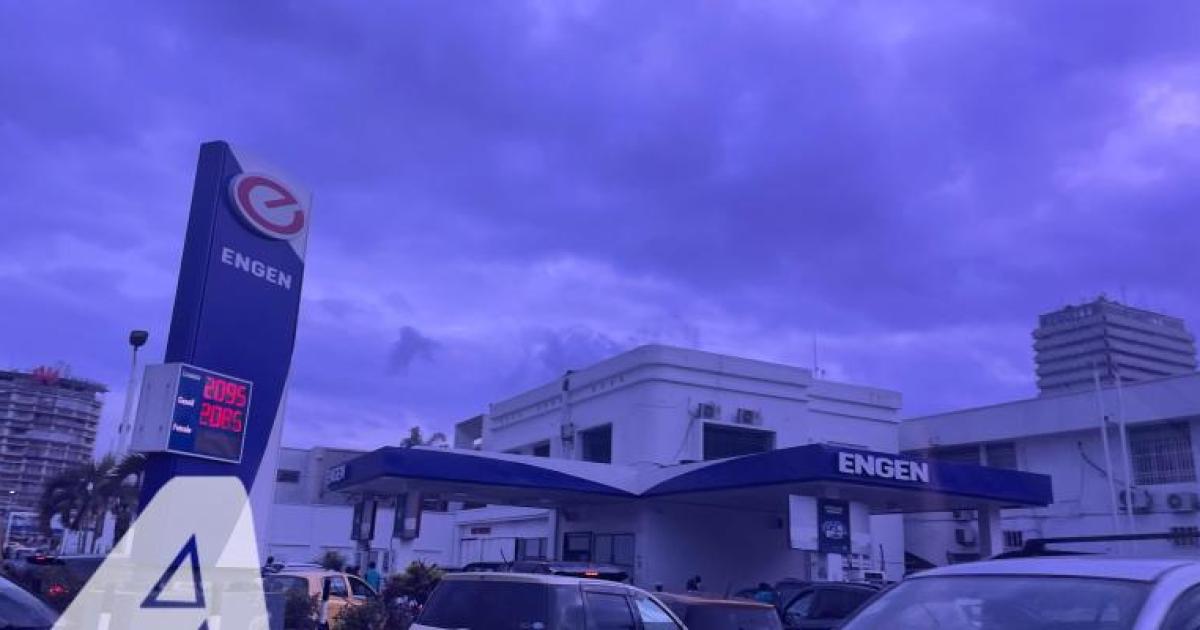 Une station-service Engen à Kinshasa