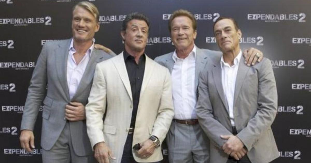 Jean-Claude Van Damme et ses collègues acteurs
