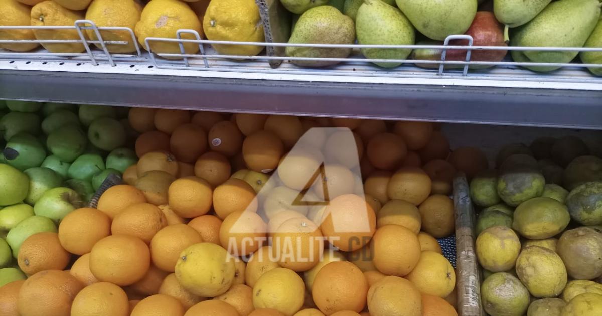 Les fruits en vente dans un Supermarché