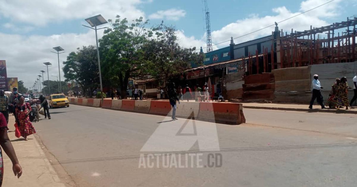 Une artère de la ville de Lubumbashi dans la commune de Kampemba