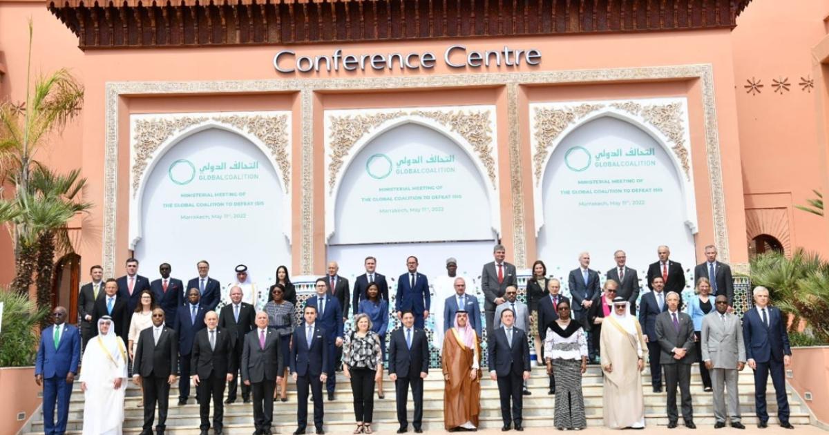 Photo de famille à l’issue de la réunion de la coalition anti ISIS 