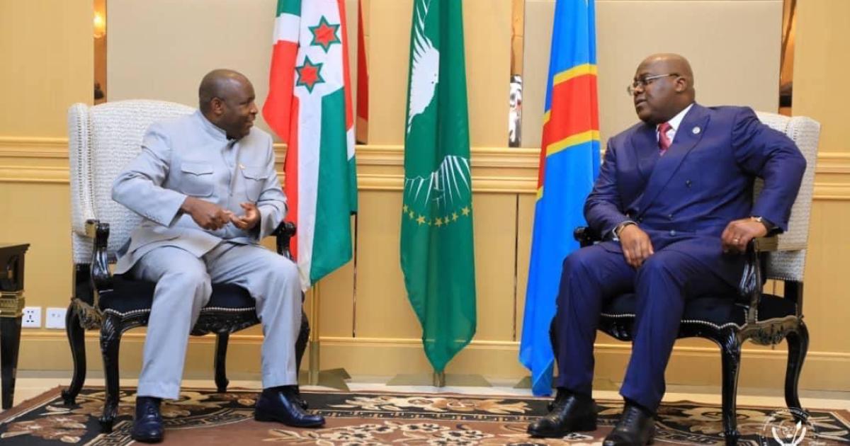Evariste Ndayishimiye et Félix Tshisekedi