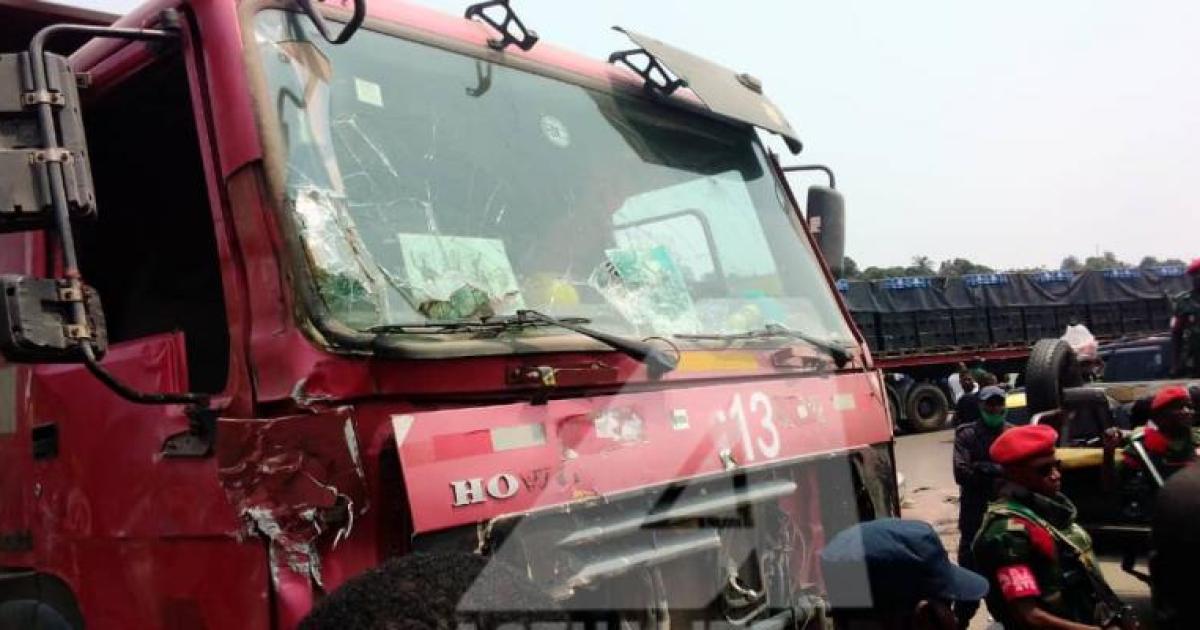 Accident d'un camion à Mont Ngafula