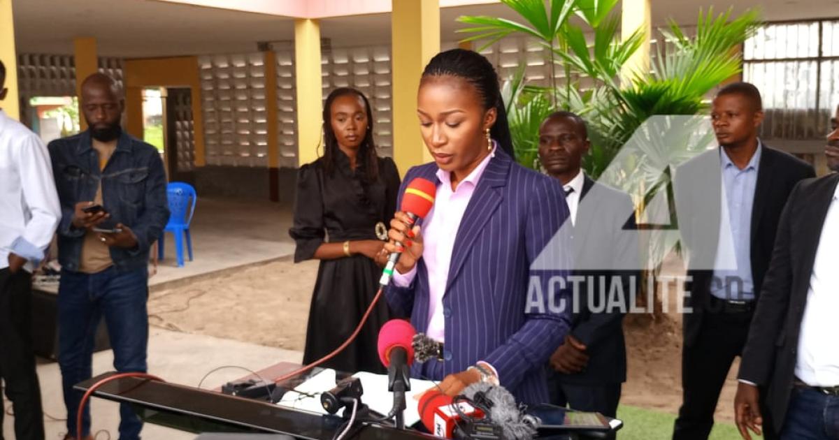Aminata Namasia, vice-ministre de l'EPST, lors du lancement des épreuves hors-session de l'Exetat 2022