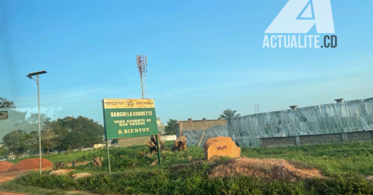 La vue d’une rue de Bangui. PH. ACTUALITE.CD