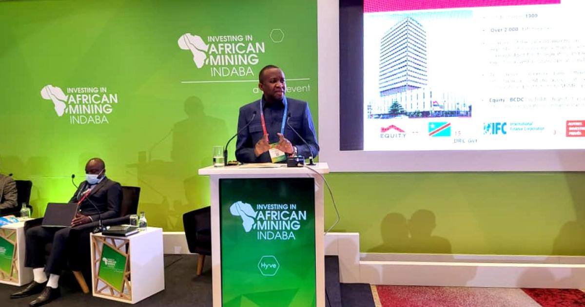 Le DG d'Equity BCDC à Indaba Mining 2022
