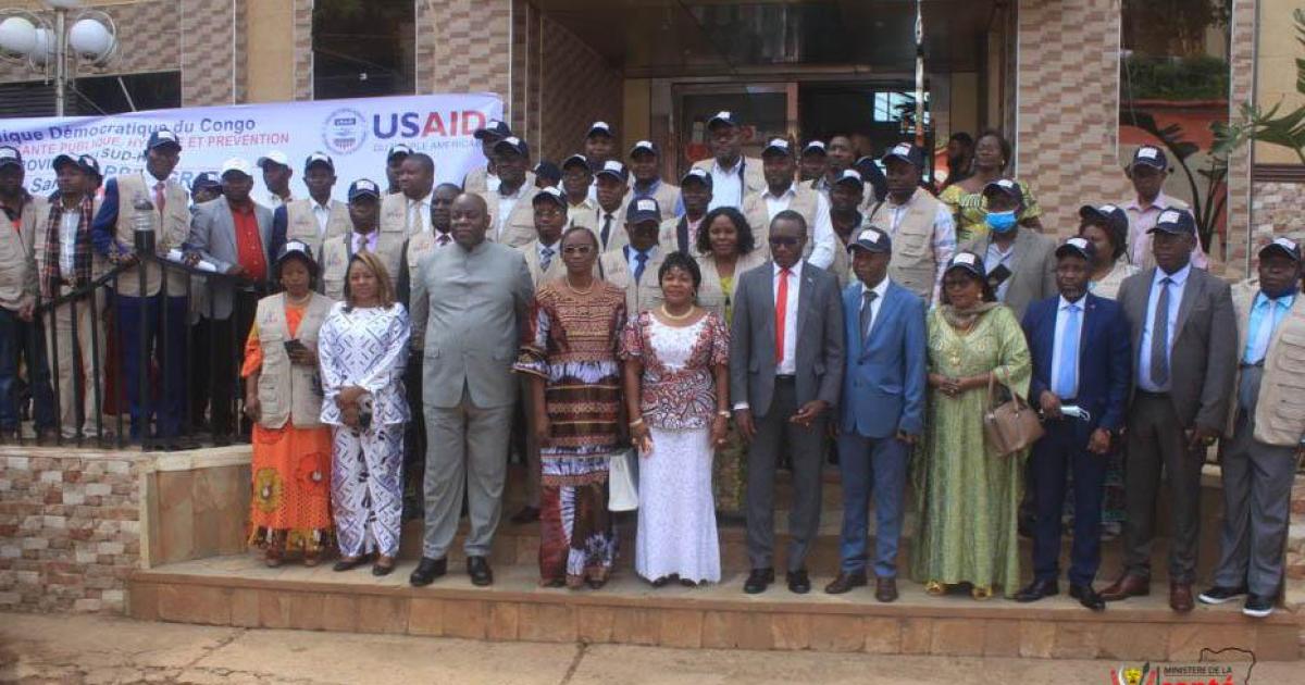 Après la cérémonie de lancement du numéro vert de la santé au Sud-Kivu 