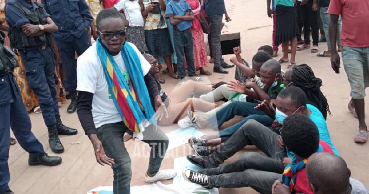 Les militants de la LUCHA à Tshikapa