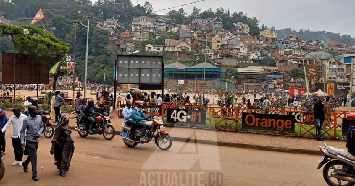 Une artère de la ville de Bukavu