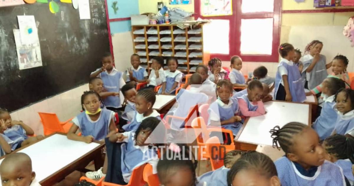 Elèves du Complexe scolaire Manyanga à Gombe/Kinshasa