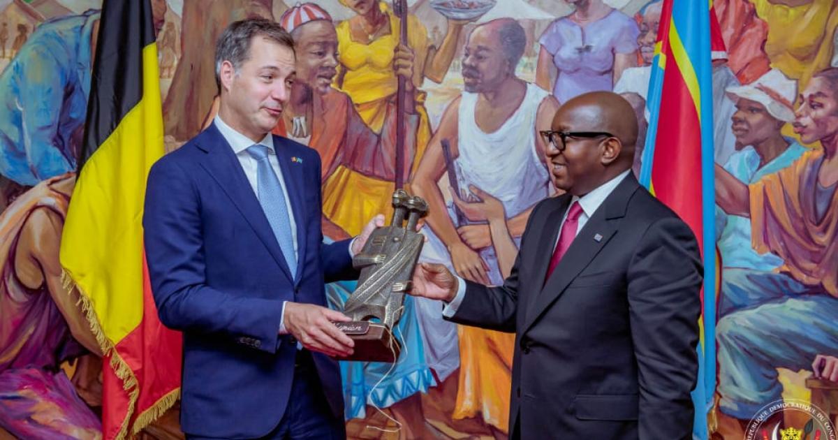 Alexander De Croo et Sama Lukonde