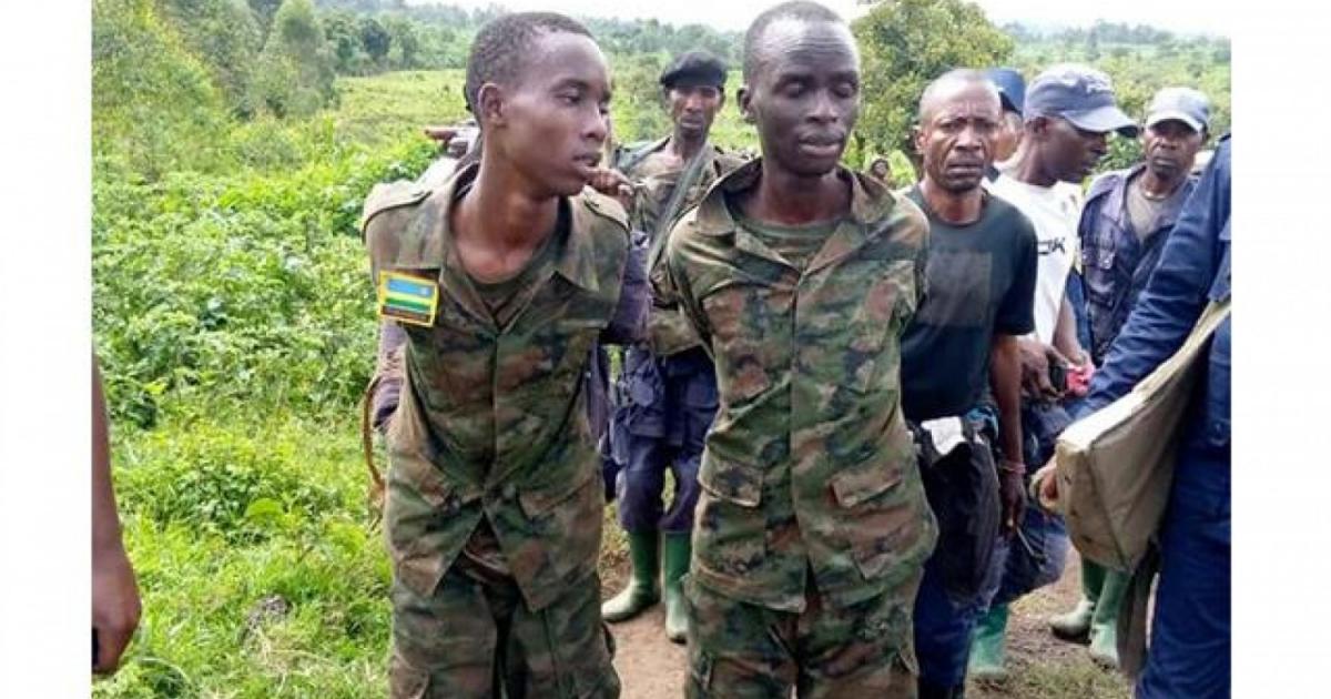 Militaires rwandais capturés en RDC. Photo droits tiers.