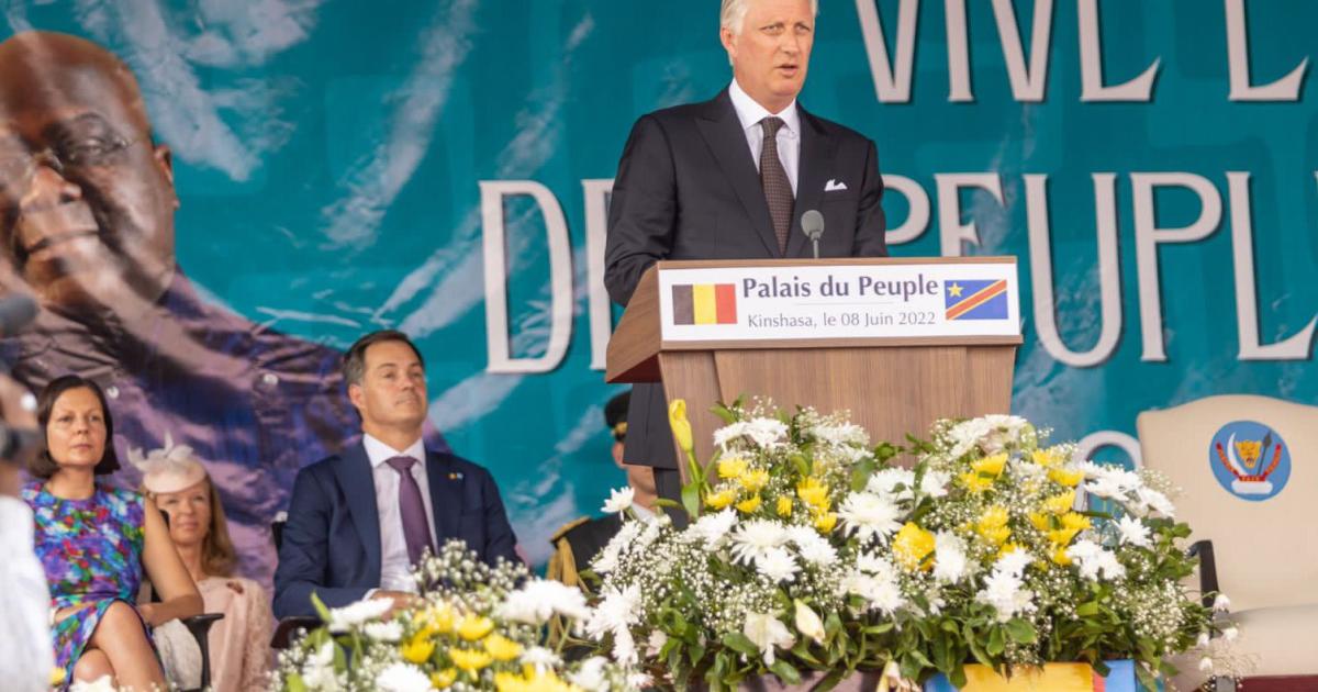 Roi Philippe au Palais du peuple