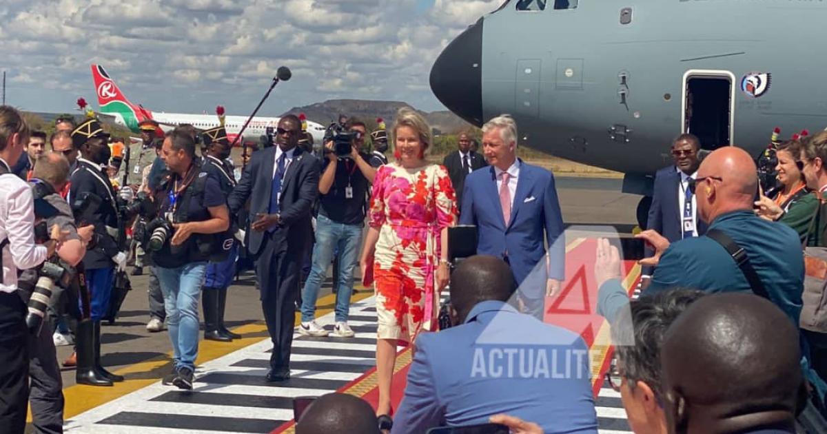 Le couple royal belge à Lubumbashi 