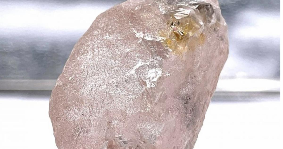 "La Rose de Lulo", un diamant de 170 carats découvert en Angola. Photo Handout / LUCAPA DIAMOND COMPANY LIMITED / AFP