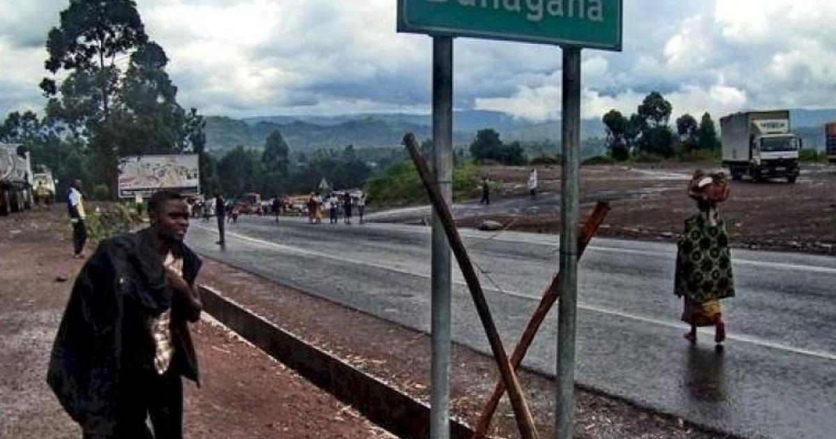 La cité de Bunagana, frontalière avec l'Ouganda 