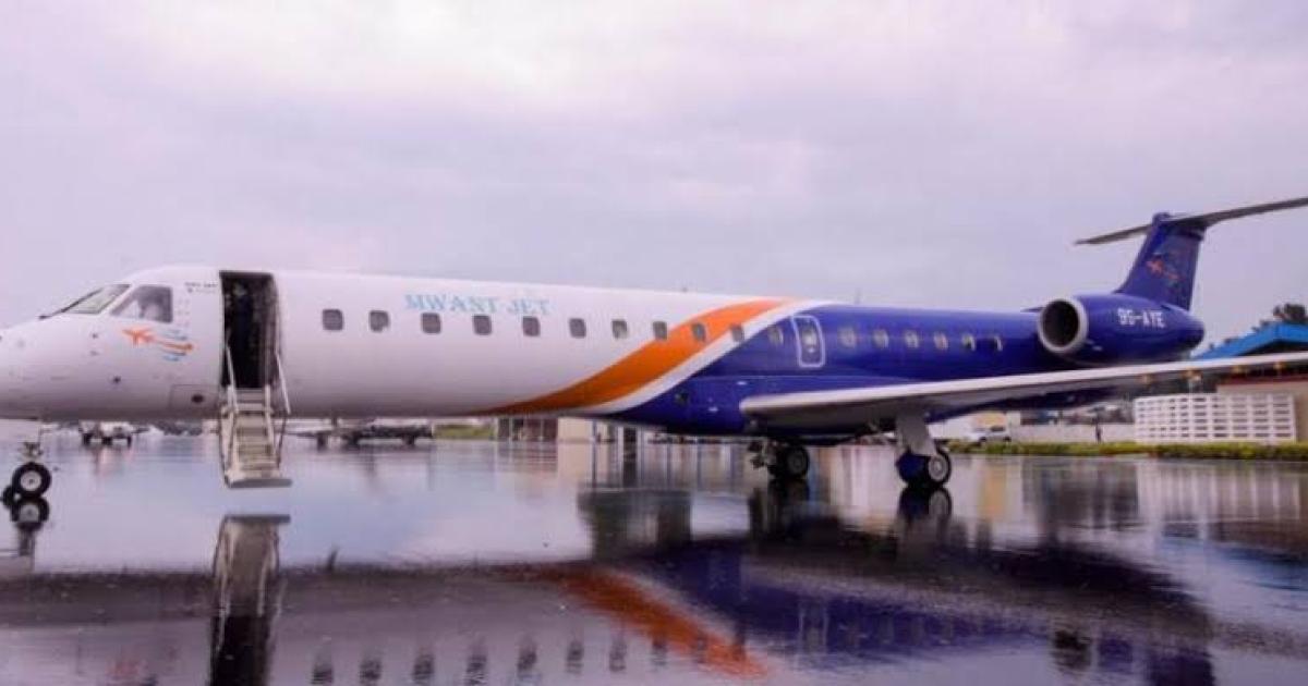 Un avion de Mwant Jet