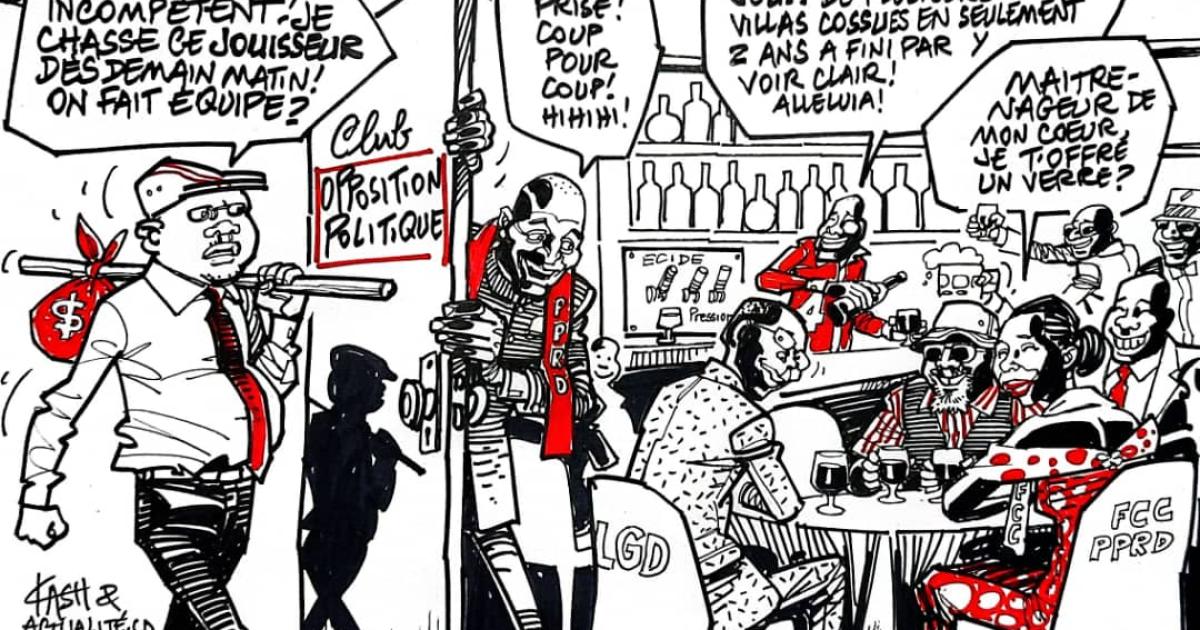 Les caricatures de ACTUALITE.CD sont réalisées par Kash