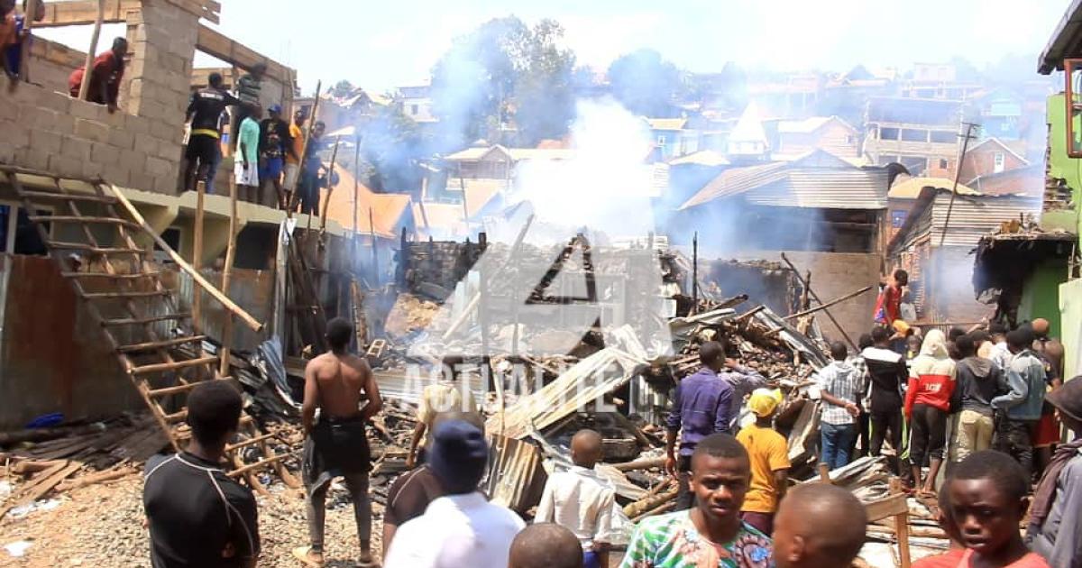 Incendie à Ibanda Bukavu