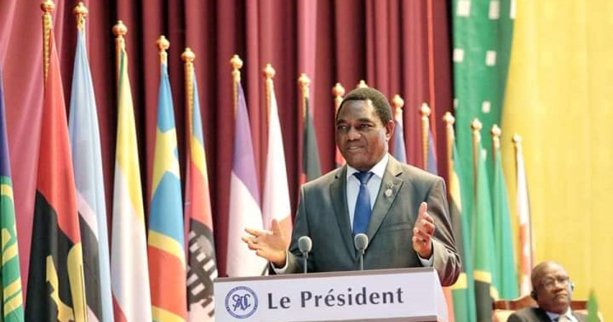 Hakainde Hichilema, président de la Zambie