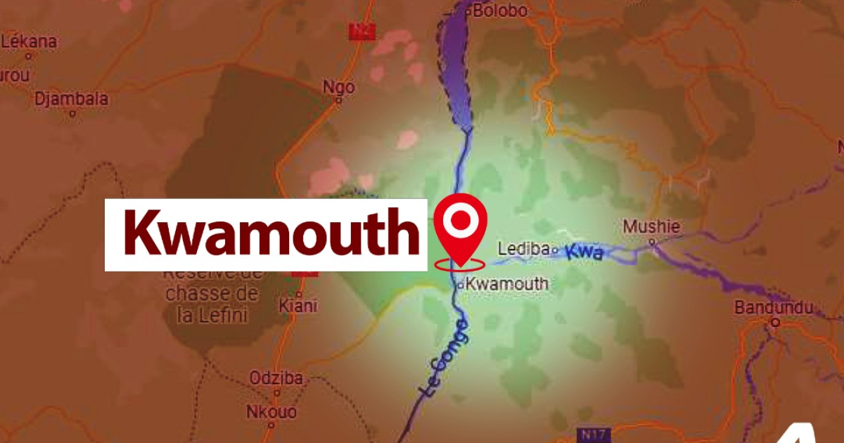 Carte géographique du territoire de Kwamouth